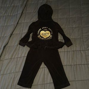 JUICY girl hoodie pants matching set
